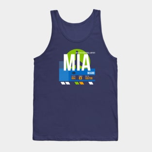 Miami (MIA) Airport // Retro Sunset Baggage Tag Tank Top